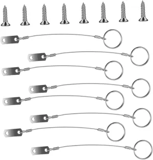 1 Set Cable Safety Rope Wires Winch Kit Tie Rope Accessories Cable Lock Nut Receiver Hardware Buoy Rope Fastening Electric Reels Quad 316 Stainless Steel Silver
