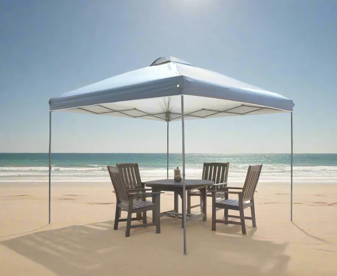 10 ft. x 10 ft. Grey Instant Canopy Pop-Up Tent
