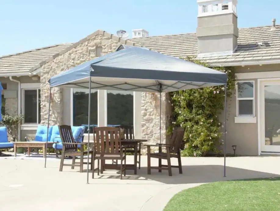 10 ft. x 10 ft. Grey Instant Canopy Pop-Up Tent