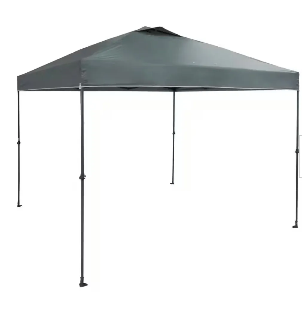 10 ft. x 10 ft. Grey Instant Canopy Pop-Up Tent