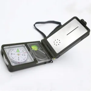 10-in-1 Multifunction Compass, Shockproof Hiking Navigation Tool for Outdoor Activities, Camping, Hiking, and Exploration