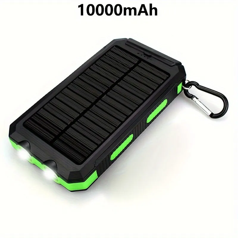 10000mAh Portable Solar Cell Phone Battery Panel Charger