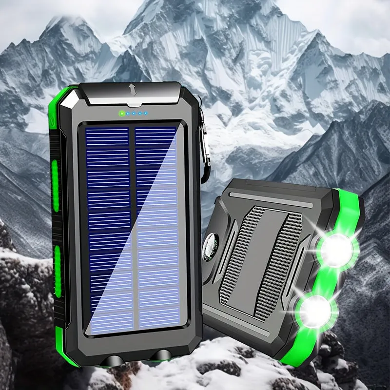10000mAh Portable Solar Cell Phone Battery Panel Charger