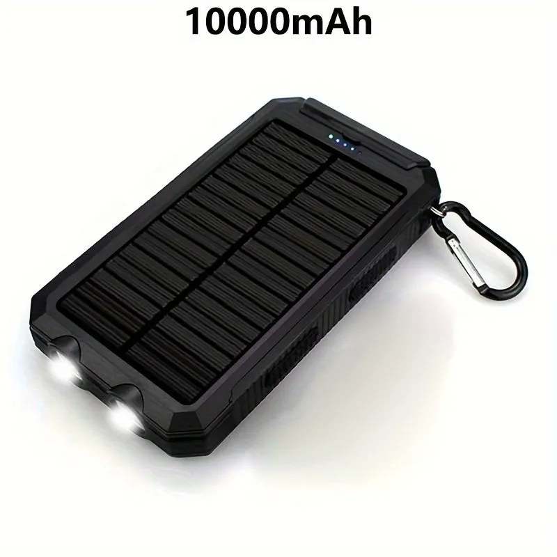 10000mAh Portable Solar Cell Phone Battery Panel Charger