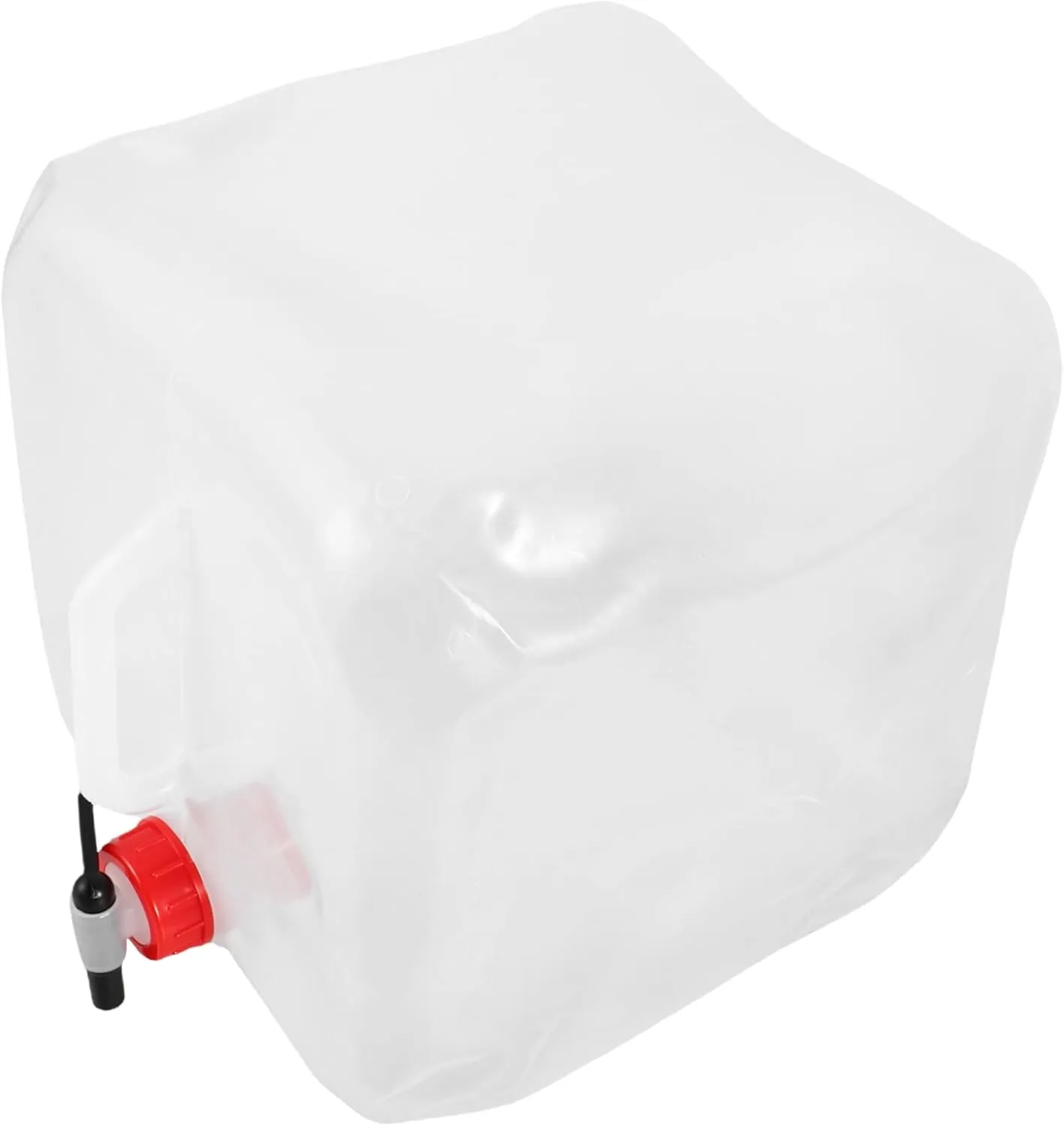 10l Portable Collapsible Water Storage Bag Transparent Pvc for Hiking Camping Fishing