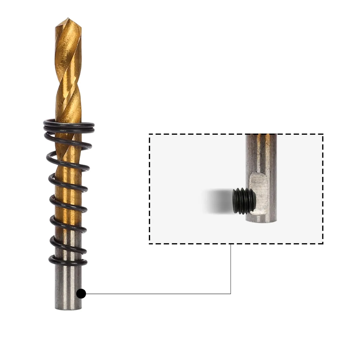 10Pcs (16-54mm) TCT Carbide Hole Saw Kit for Hard Metal, Extra 2xTitanium & 1xStepped Pilot Drill bits and 2Pcs Hex Key for Stainless Steel, Iron,Aluminum,Alloy,Metal