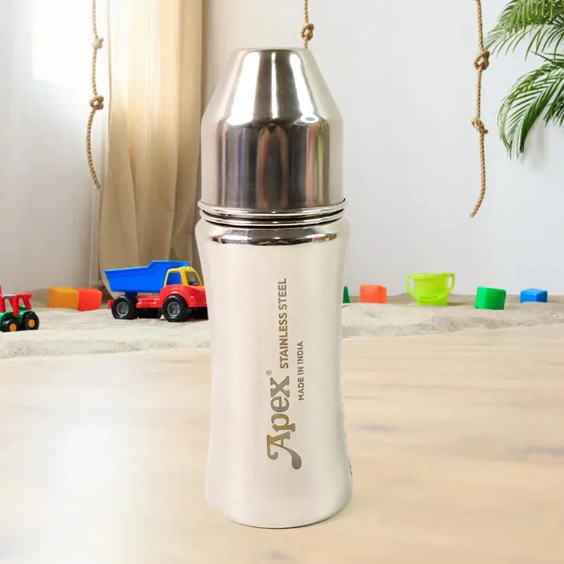 11685 Apex Stainless Steel Little Champ Baby Feeding Bottle (250 ml)