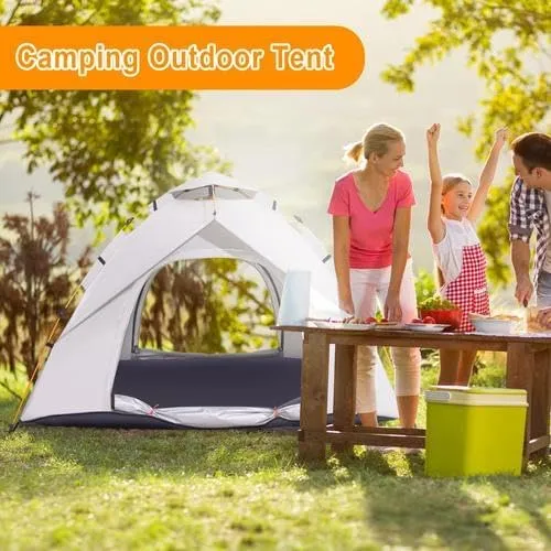 1/2/3/4 Person Camping Tent, Instant Easy Pop Up Tents for Camping,Automatic Waterproof Family Camping Tent, Easy Set Up Tent,Portable Cabin Tent for Hiking Traveling