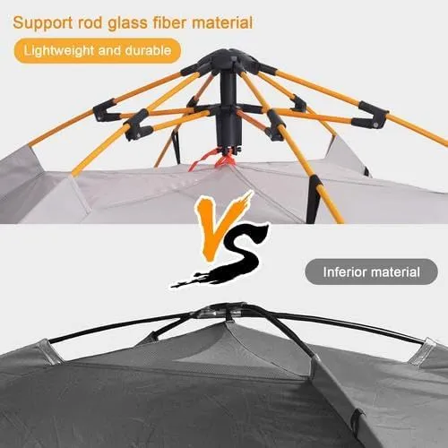 1/2/3/4 Person Camping Tent, Instant Easy Pop Up Tents for Camping,Automatic Waterproof Family Camping Tent, Easy Set Up Tent,Portable Cabin Tent for Hiking Traveling