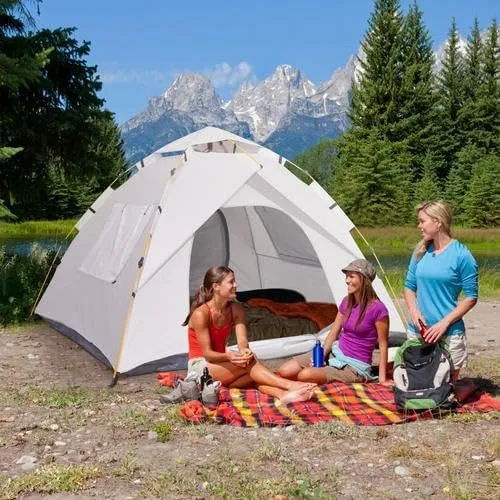 1/2/3/4 Person Camping Tent, Instant Easy Pop Up Tents for Camping,Automatic Waterproof Family Camping Tent, Easy Set Up Tent,Portable Cabin Tent for Hiking Traveling