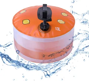 13L/3 Gallon Collapsible Camping Water Tank | Portable Water Container with Spigot | Outdoor Hiking Survival Water Storage Bag | BPA-Free, Lemon Yellow