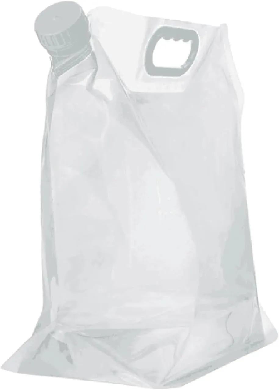 15 L Collapsible Water Bottle Canteen Portable Foldable Water Bottle with Handle Drinking Water Bag for Biking Hiking Travel (Color : White)