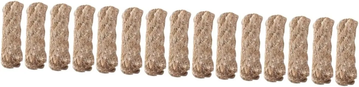15pcs Jute Rope Survival Wick Lighter for Outdoor Fire Starting Fire for Hiking Camping Emergency Use and Windproof