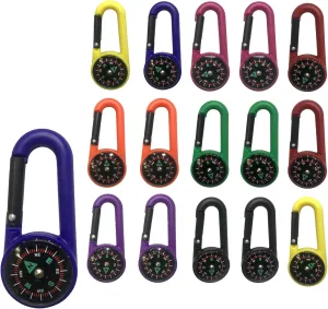16 PCS Magnetic Keychain Compasses - Navigate Small, Survive Big!