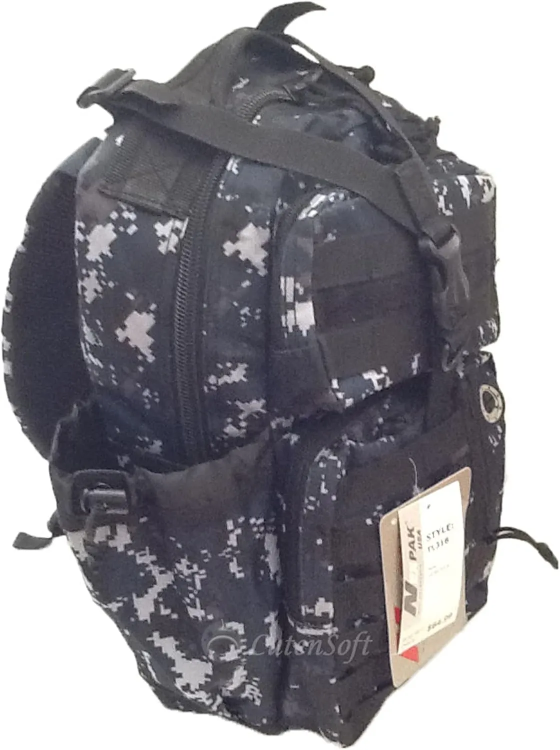 18" 1200cu. in. Tactical Sling Shoulder Hiking Backpack TL318 DMBK Digital Camouflage