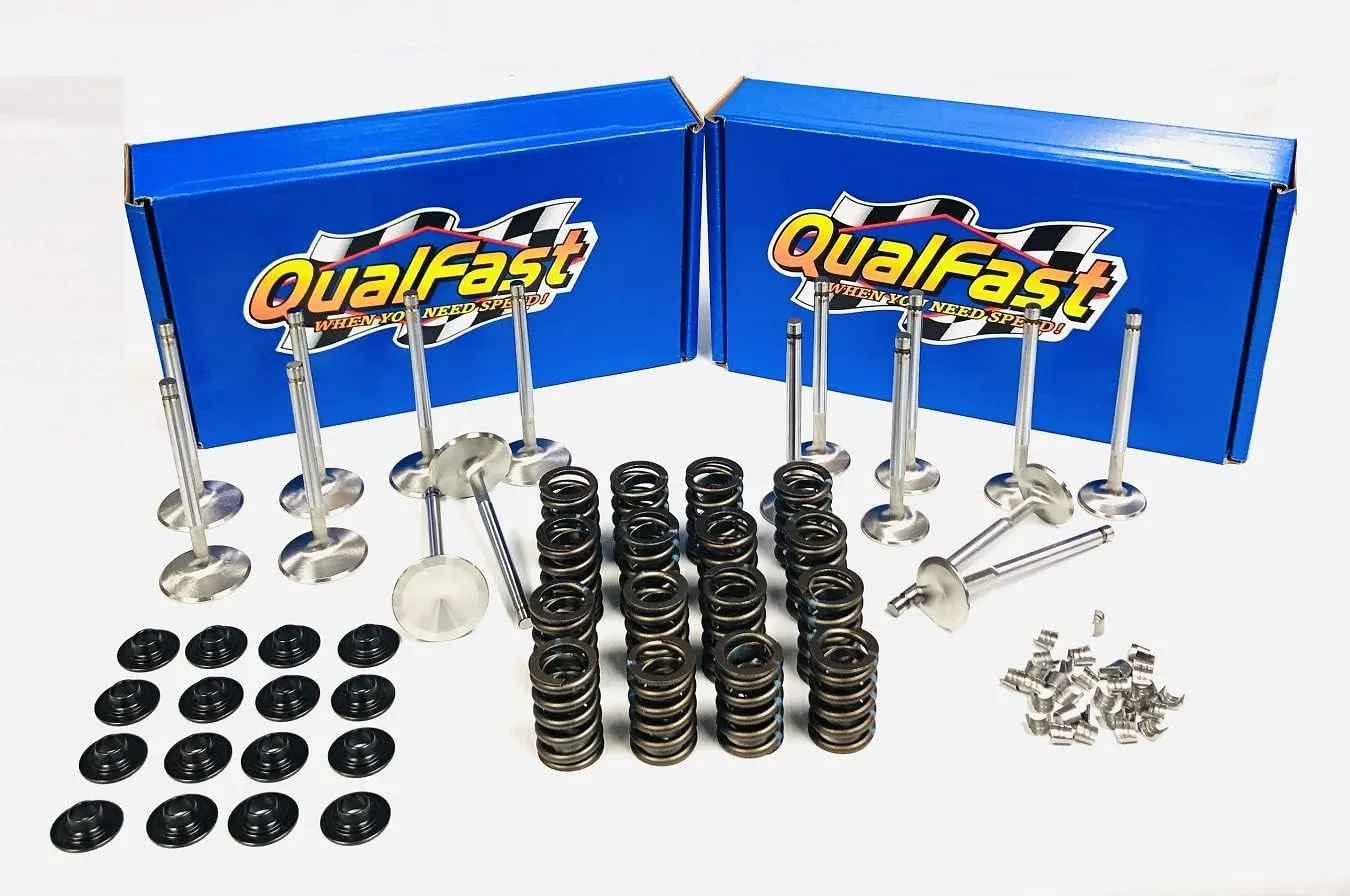 1.94" & 1.50" Stainless Steel Valve Kit including Z28 Springs & Retainers & locks compatible with Chevy sb 400 350 327 (1.940"/1.50" Hd dia.)