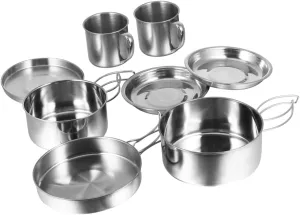 1Set Portable Camping Cookware Picnic Cooking Kit for Outdoor Activities Hiking and Camping Durable and Pot for People