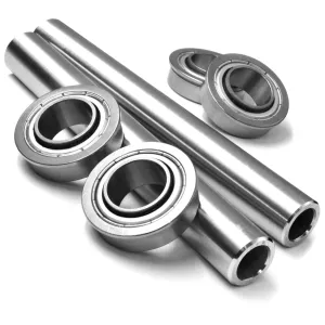 2 Kits Stainless Steel Front Wheel Axle & Bearing Conversion OEM Upgrade for Husqvarna Z242F Z246 Z246i Z248F Z254 Z254F Z254i EZ4824 RZ4621 RZ4824F RZ5424 RZ5426 RZ54i (6" Sleeves Only) 590486802