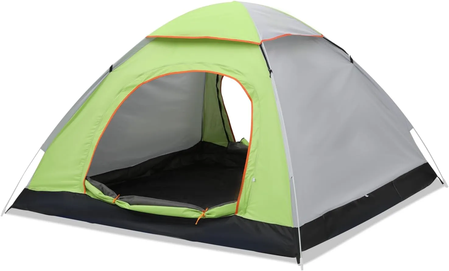 2 Person Dome Camping Tent Waterproof Lightweight Portable Backpacking Tent Easy Setup with Carry Bag Skylight for 4 Season Beach Lawn Garden Park Hiking, Green