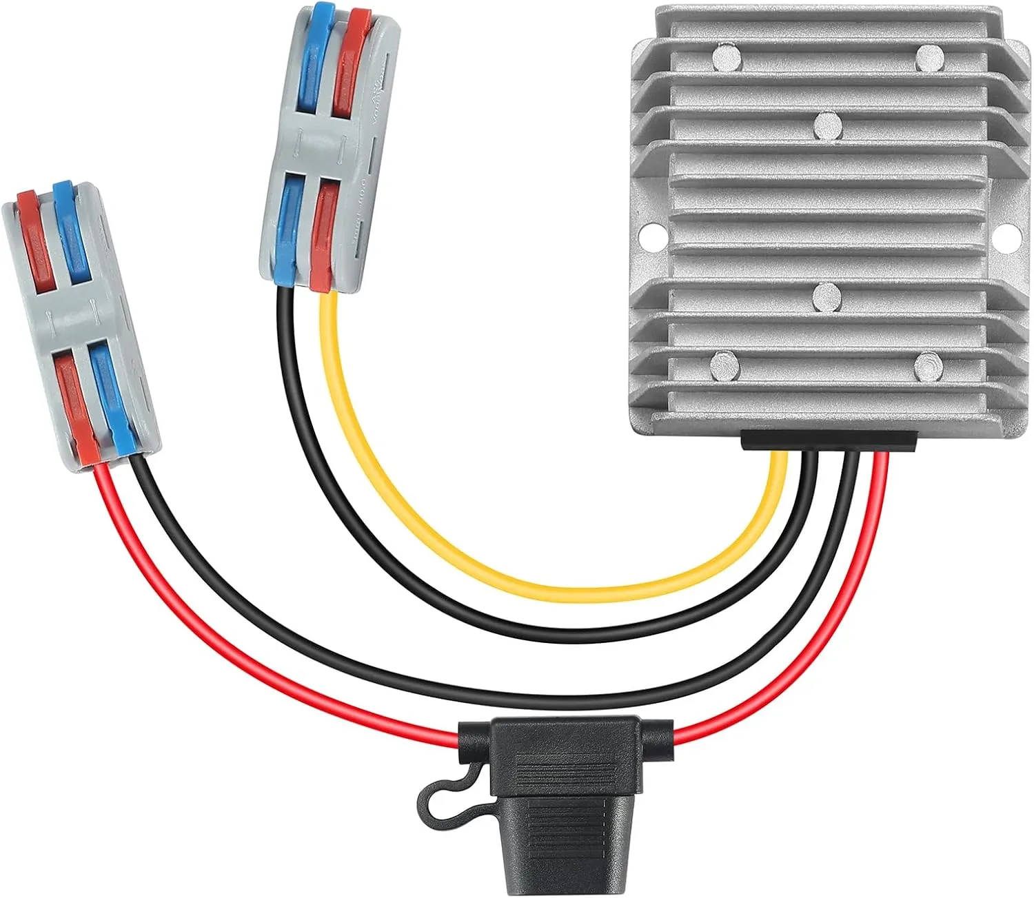 20A 240W DC 20V-90V to 12V Voltage Converter Waterproof Step Down Converter with Fuse Buck Reducer Transformer for Golf Cart Club Car Truck