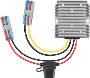 20A 240W DC 20V-90V to 12V Voltage Converter Waterproof Step Down Converter with Fuse Buck Reducer Transformer for Golf Cart Club Car Truck
