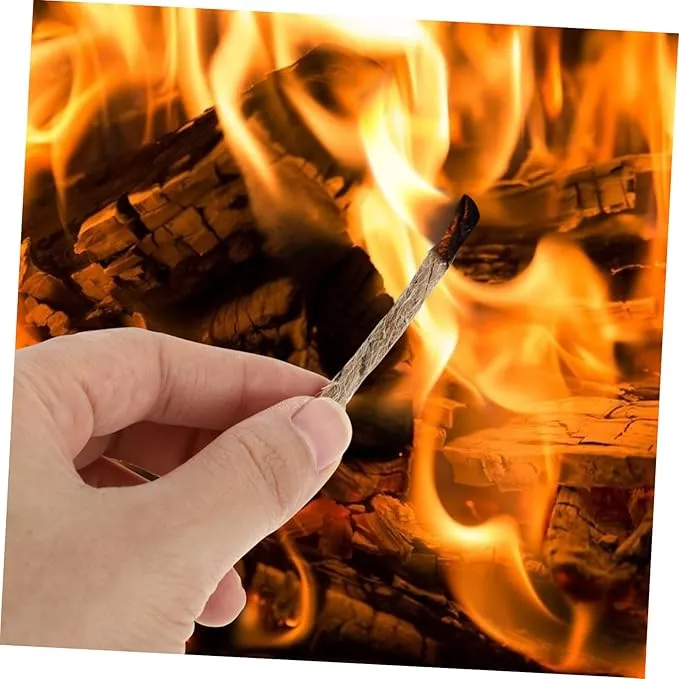 20pcs Kindling Jute Twine Fire Starter Fire Starter Twine Camping Fire Eco Fire Lighter Jute Rope Fire Starter Fire Rope Starter Wax Wicks Supplies Outdoor Rope Travel