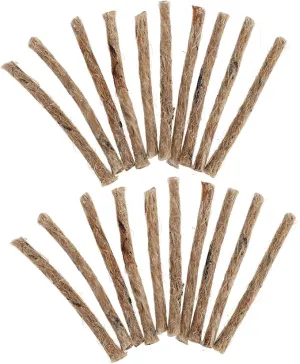 20pcs Kindling Jute Twine Fire Starter Fire Starter Twine Camping Fire Eco Fire Lighter Jute Rope Fire Starter Fire Rope Starter Wax Wicks Supplies Outdoor Rope Travel