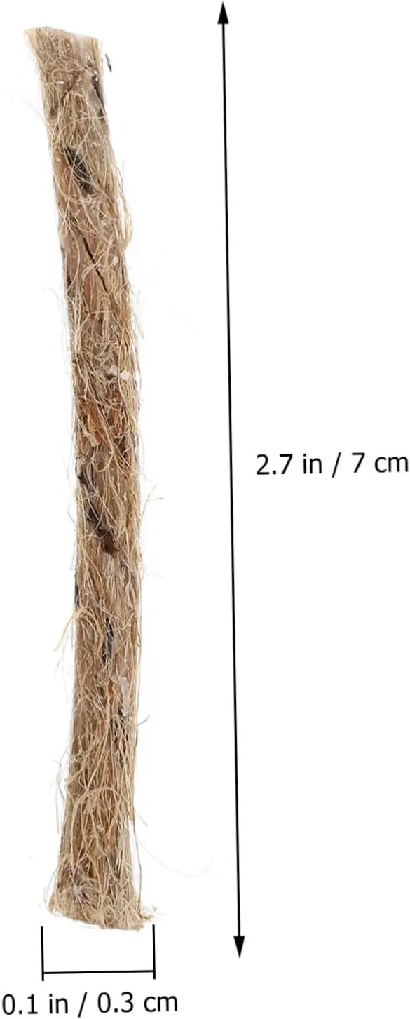 20pcs Kindling Jute Twine Fire Starter Fire Starter Twine Camping Fire Eco Fire Lighter Jute Rope Fire Starter Fire Rope Starter Wax Wicks Supplies Outdoor Rope Travel