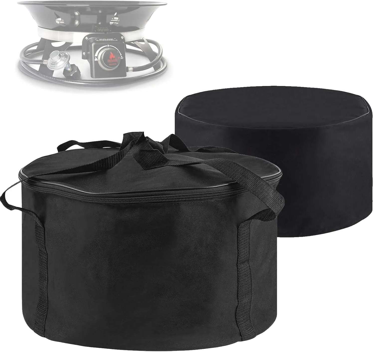 21" Carry Bag and Cover Kit Replacement for Outland Firebowl 863 864, Portable Outdoor Propane Gas Fire Pit Bag with Padded Handles, Fire Pit Carry Case Water-Resistant