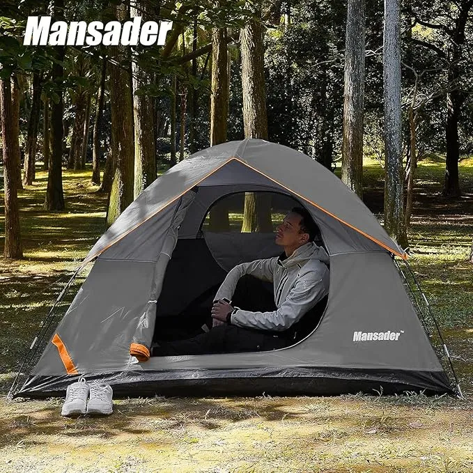 2/4 Person Camping Tent for Outdoor Camping Family Beach Hiking Travel