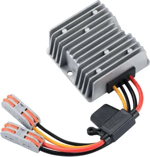 240W DC-DC Boost Converter, 12V/24V to 48V 5A Boost Transformer - Waterproof IP67,Suitable for Golf Carts, Solar Panels, Electric Scooters, Overload/Short Circuit Protection