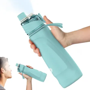 24oz Insulated 2-in-1 Mist & Sip Stainless Steel Thermo Bottle for Hot/Cold Drinks, Sports Use