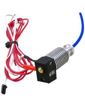 24V 40W 3D Printer hotend MK3S J Head extruder kit Fit for Prusa i3 MK3/MK3S/MK3S  and Other E3 V6 Remote Printhead Printer, with Silicon Cover and 0.4mm Nozzle for 1.75mm Direct Filament