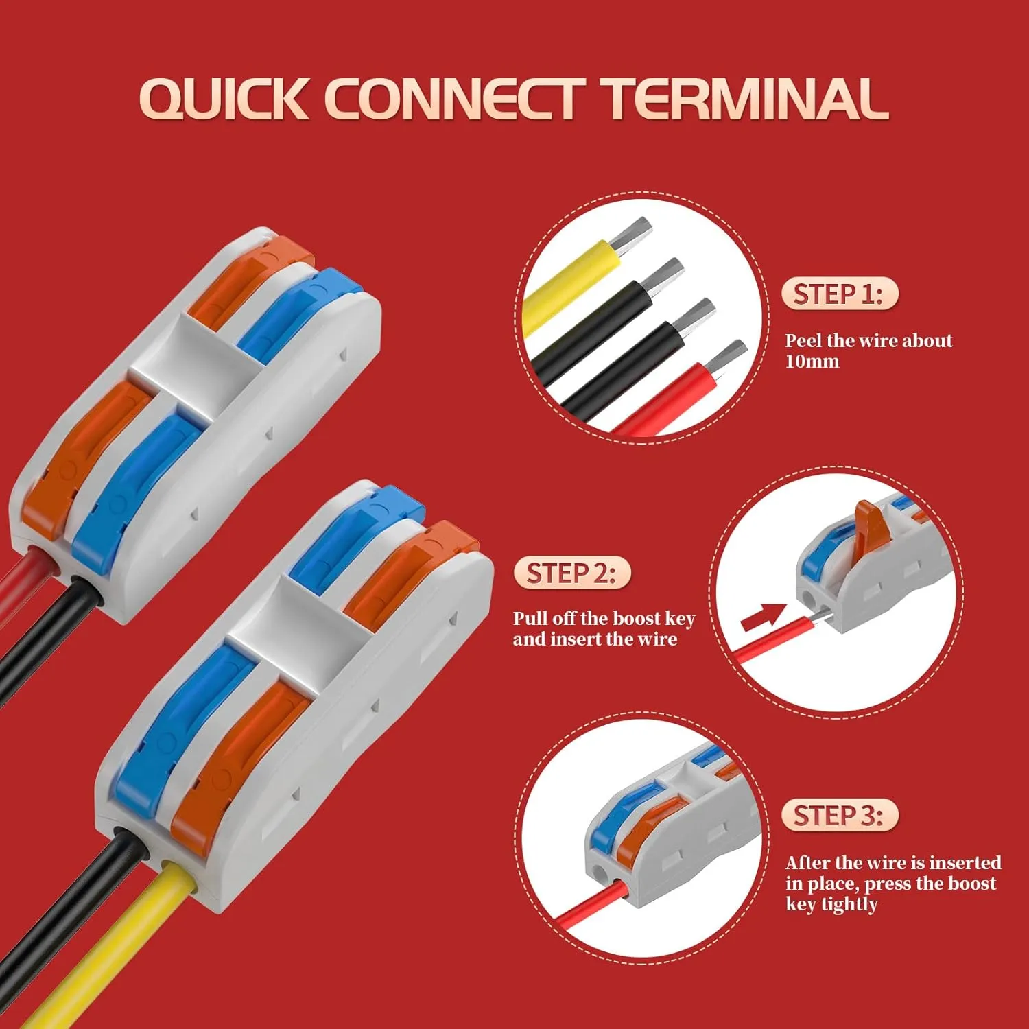 24V to 12V Converter 20A 240W with Fuse Waterproof and Wire Terminal Block, Step Down 20V to 12V, Safe for Golf Cart Truck Vehicle Boat Solar System (Accept DC 15-40V Inputs)