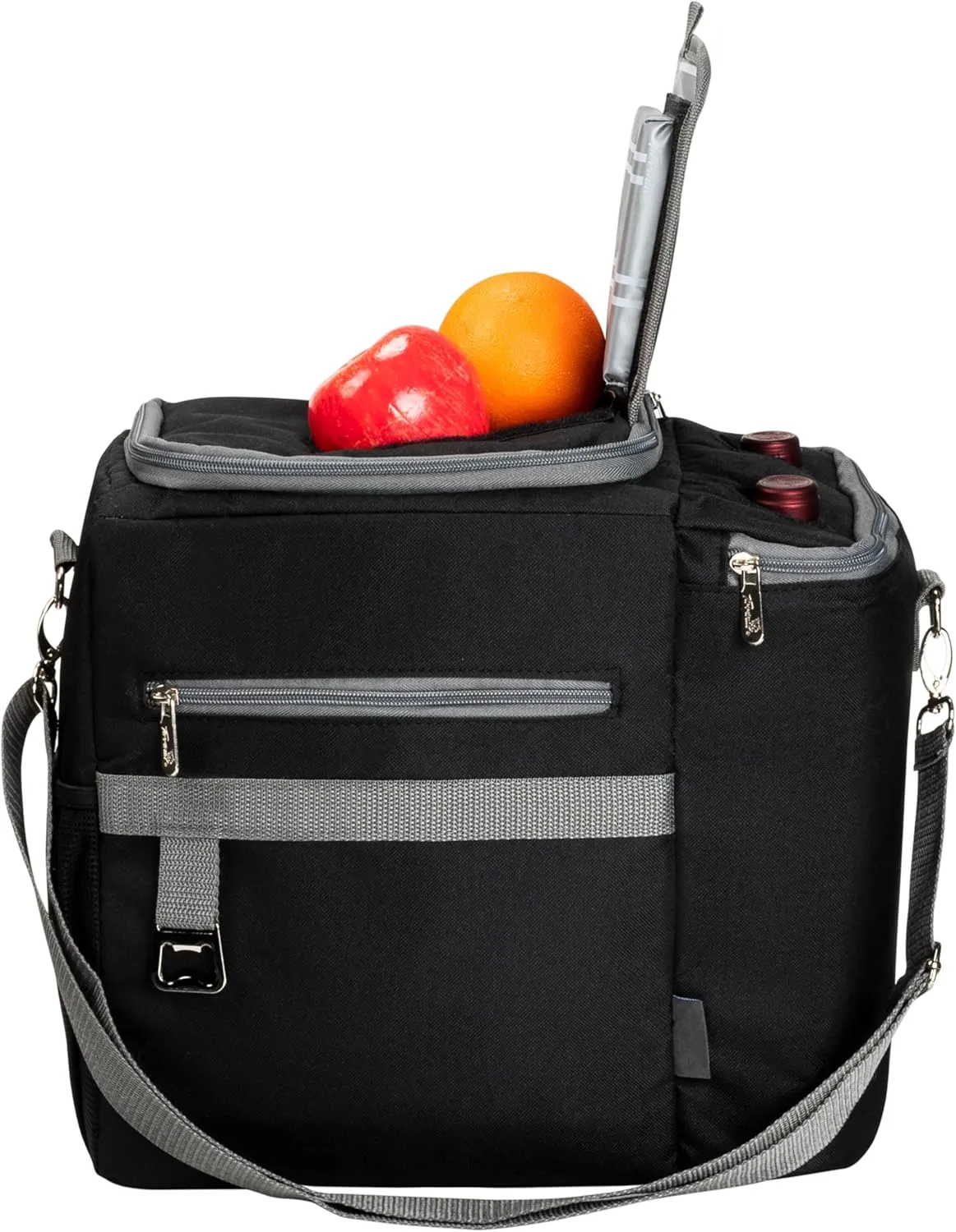 27 Cans Insulated Cooler Bag, Large Collapsible Leakproof Grocery Shopping Cooler Bag, Outdoor Travel Cooling Soft Bag for Picnics, Camping, Parties