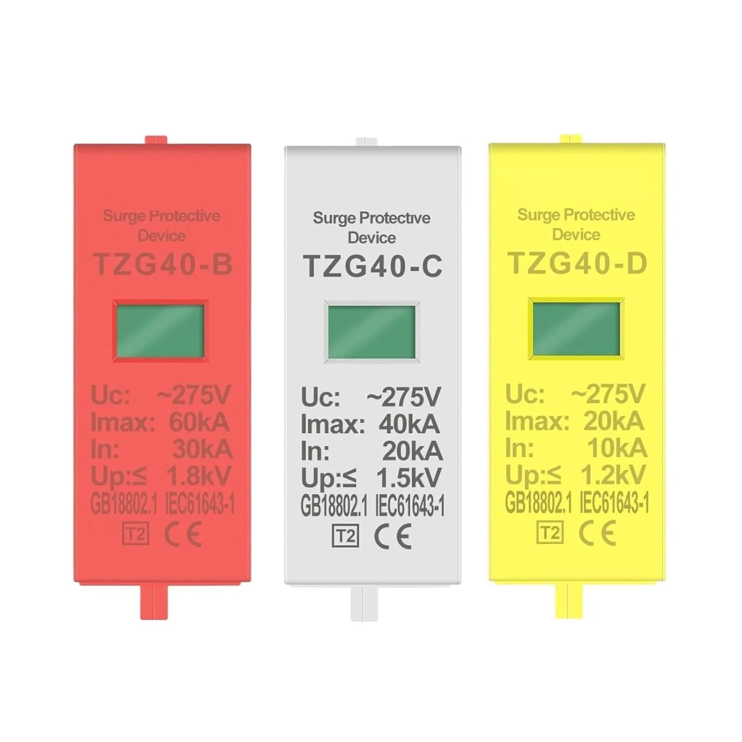 275V Replaceable Replacement Cartridge Inserts for AC SPD(30-60KA)