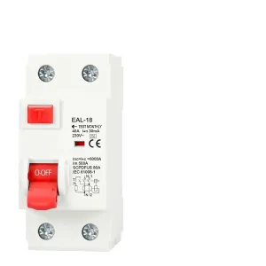 2P 32A 10/30/100/300mA Type A RCCB RCD ELCB Electromagnetic Residual Current Circuit Breaker Differential Breaker Safety Switch(2P 300mA,20A)