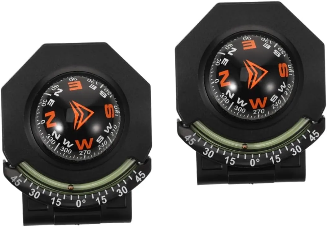 2pcs Digital Dashboard Compass for Cars Compass Car Dash Mount Marine Boat