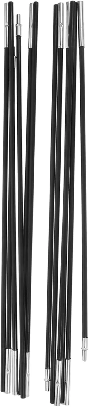 2pcs Fiberglass Tent Poles Replacement Kit for Single Tent 6 Sections/pcs Compact and Easy to Assemble