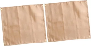 2Pcs Fireproof Mats Insulation Blankets for Barbecue Outdoor Cooking Flame Resistant Heat Shields for Camping Picnic Durable Material Compact Storage Bag Included