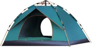 3-4 Person Automatic Pop Up Tent For Camping, Portable Instant Tent, Camping Gear Rainproof Camping Tent With Carrying Bag, Lightweight Outdoor Tent, For Camping, Hiking, Beach Or Mountaineering ( Col