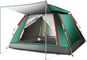 3-4 Person Camping Tent 60 Seconds Set Up Tent Waterproof Pop Up Outdoor Sports Tent Camping Sun Shelters, Instant Cabin Tent, Advanced Venting Design, Provide Top