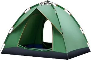 3-4 Person Camping Tent, Family Dome Tent, Fully Automatic Tent Opens in Seconds, for Family Outdoor Sports Travel Picnic, Portable Camping Tent