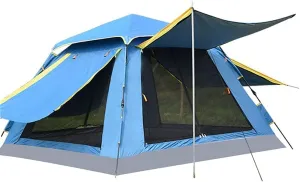 3-4 Person Pop Up Tent Automatic Instant Camping Tent Quick Opening Outdoor Tent 4 Season Travel Tent with Carry Bag for Hiking, Traveling or Beach