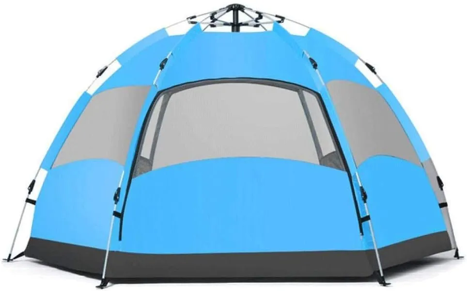 3-4 Person Tents for Camping Instant Setup Tent Double Layer Waterproof for 4 Seasons (D)