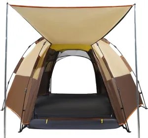 3-5Person Set Up Camping Tent Waterproof Instant Tent with Removable Rainfly Family Portable Instant Tent Automatic Tent for Camping Hiking Mountaineering