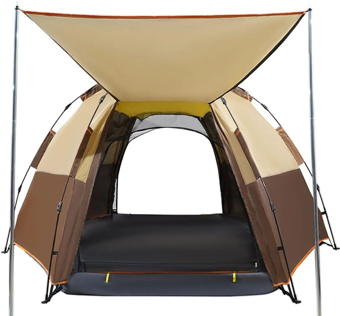 3-5Person Set Up Camping Tent Waterproof Instant Tent with Removable Rainfly Family Portable Instant Tent Automatic Tent for Camping Hiking Mountaineering
