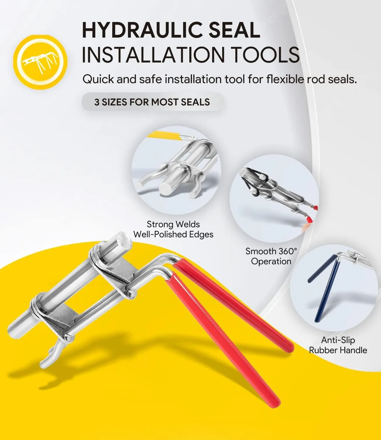 3 Pack Hydraulic Seal Installation Tools & 1266 Adjustable Gland Nut Wrench & 7463 Small Universal Gland Wrench, Hydraulic Cylinder Spanner Wrench Piston Repair Seal Kit, Farm & Construction Equipment