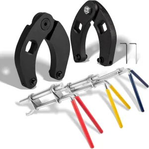 3 Pack Hydraulic Seal Installation Tools & 1266 Adjustable Gland Nut Wrench & 7463 Small Universal Gland Wrench, Hydraulic Cylinder Spanner Wrench Piston Repair Seal Kit, Farm & Construction Equipment