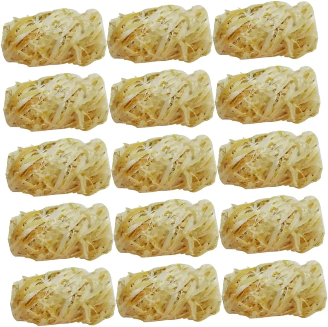 32pcs Natural Wood Firelighters Quick Wooden Fire Starters for Outdoor Fire Pit
